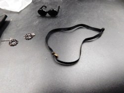 emme edgy red jkt glasses jewelry